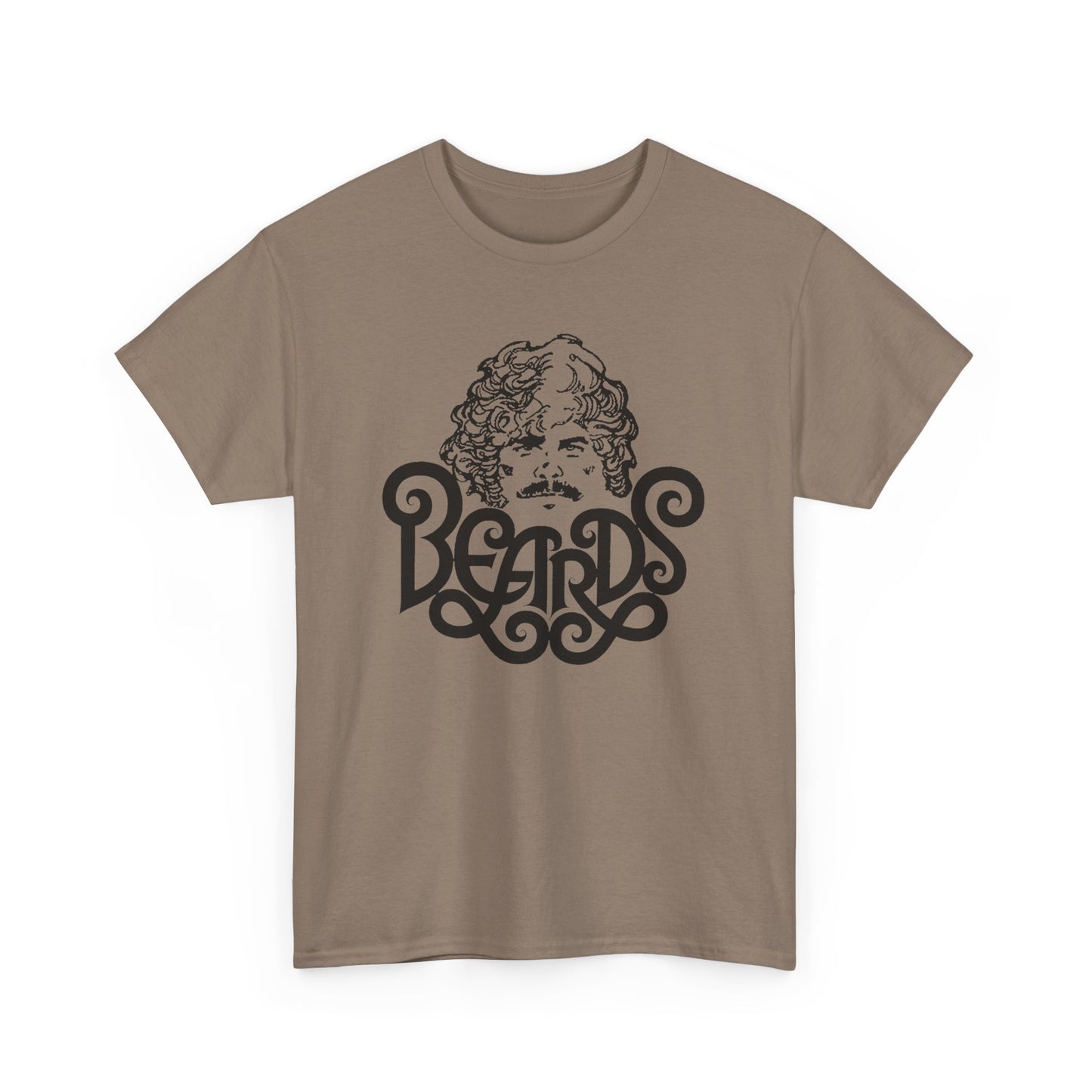 Beards Tshirt – Retro Gay Bear Tee with Vintage Script