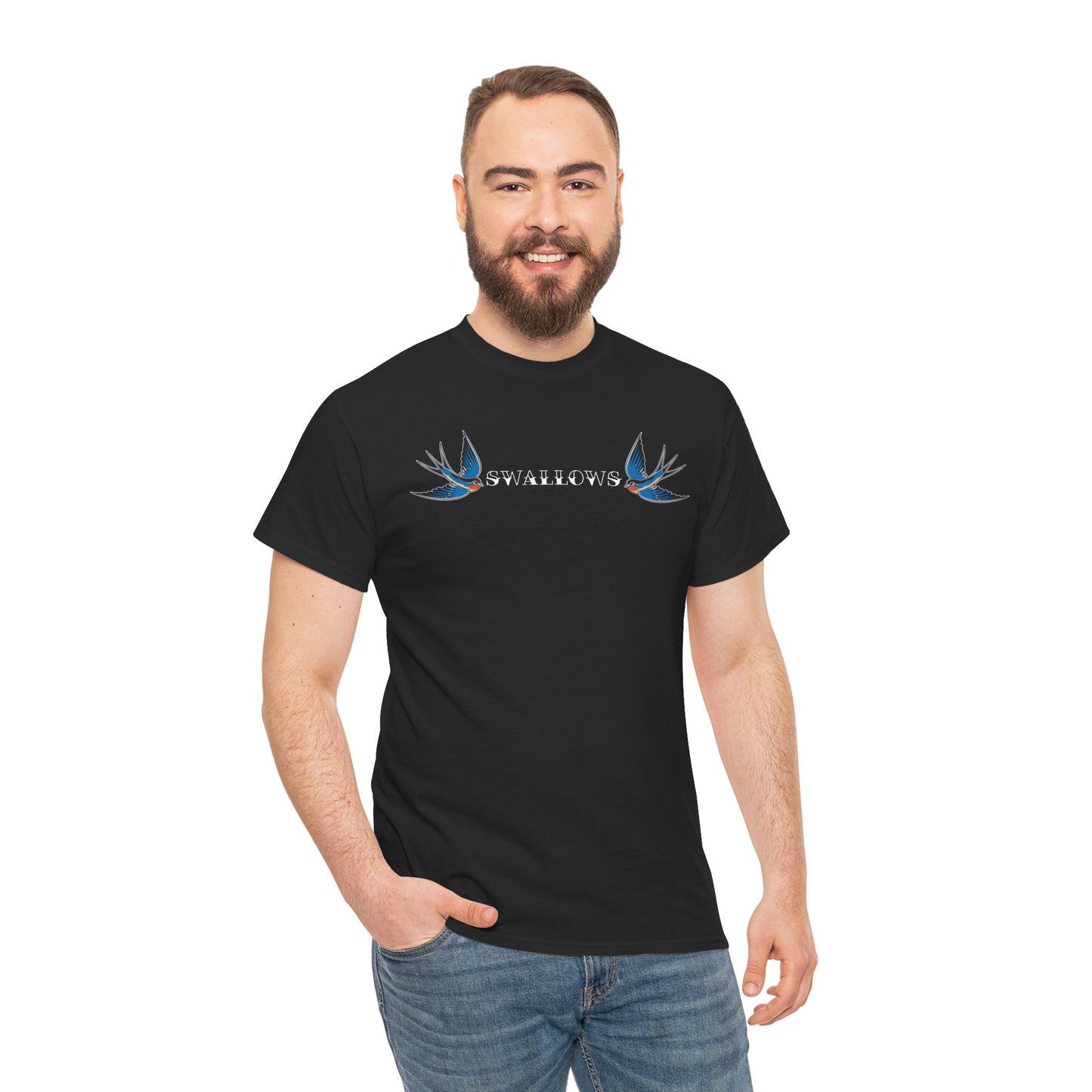 Swallows Traditional Tattoo - Tee