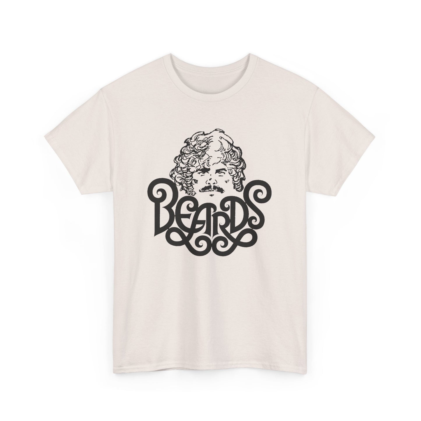 Beards Tshirt – Retro Gay Bear Tee with Vintage Script