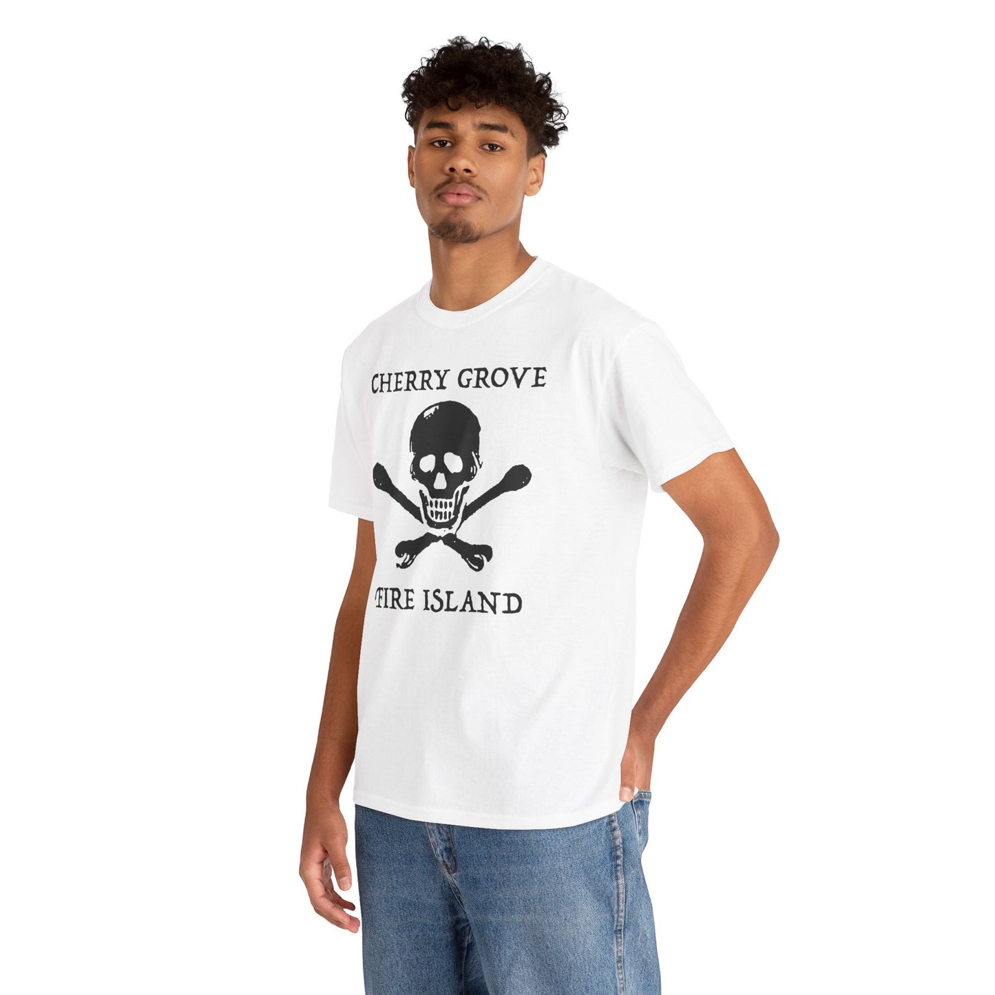 Cherry Grove Fire Island Tshirt – Skull Graphic Gay Pirate Tee