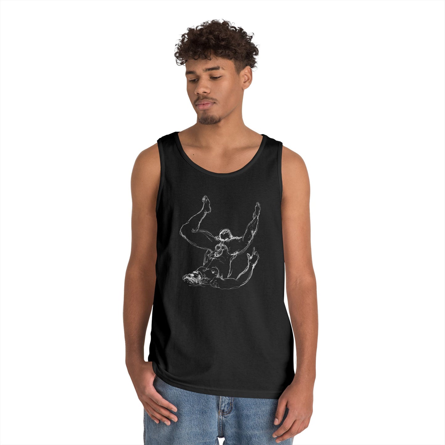 Rimming Tank Top – Gay Erotic Line Art Muscle Tee