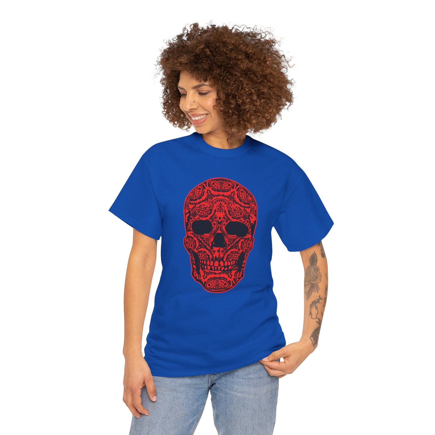 Paisley Skull - T-Shirt