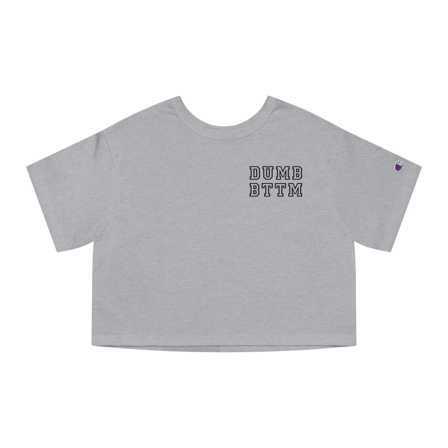 Dumb BTTM Crop Top | Queer Bimbo Shirt, Masc Bottom Tee, Gay Clubwear, Power Bottom Parody, Campy Kink Crop, Bratcore Top