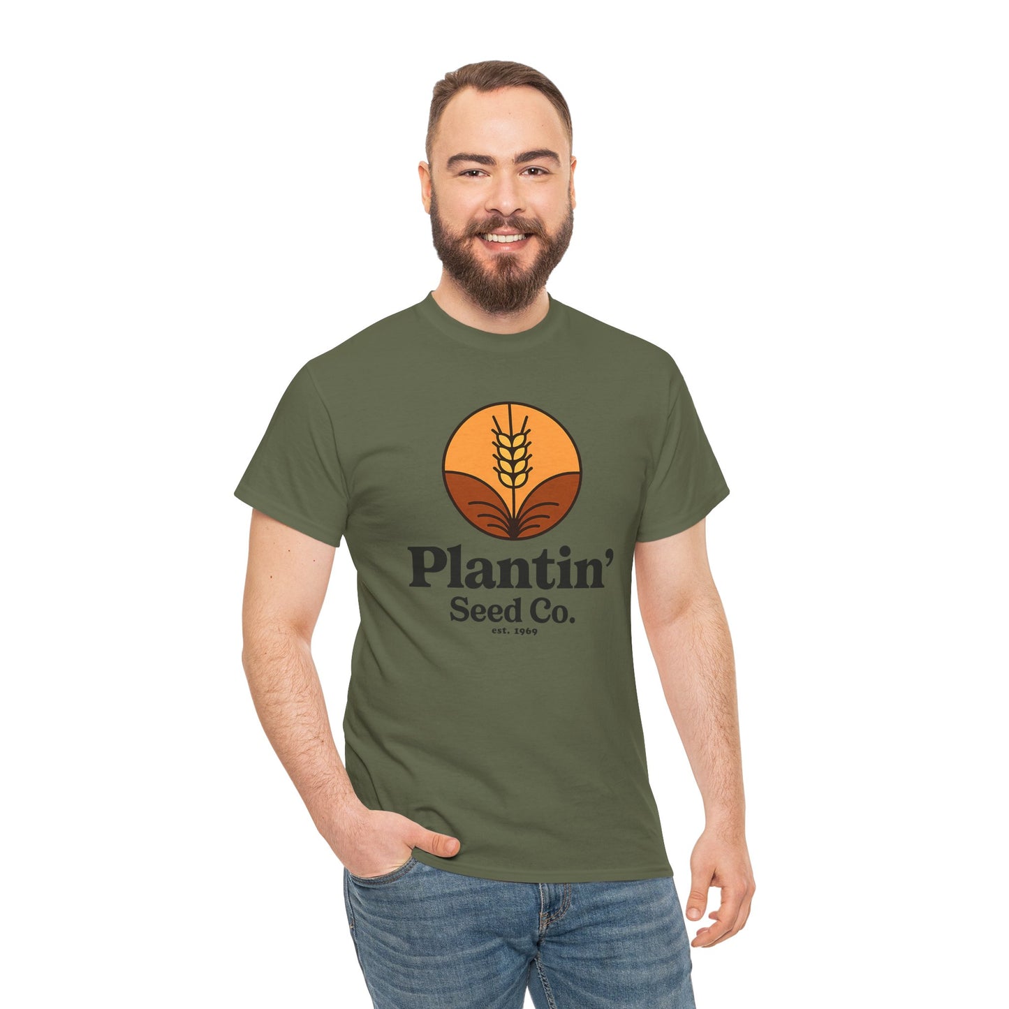 Plantin’ Seed Co. Tshirt – Retro Farming Parody – Campy Innuendo Top