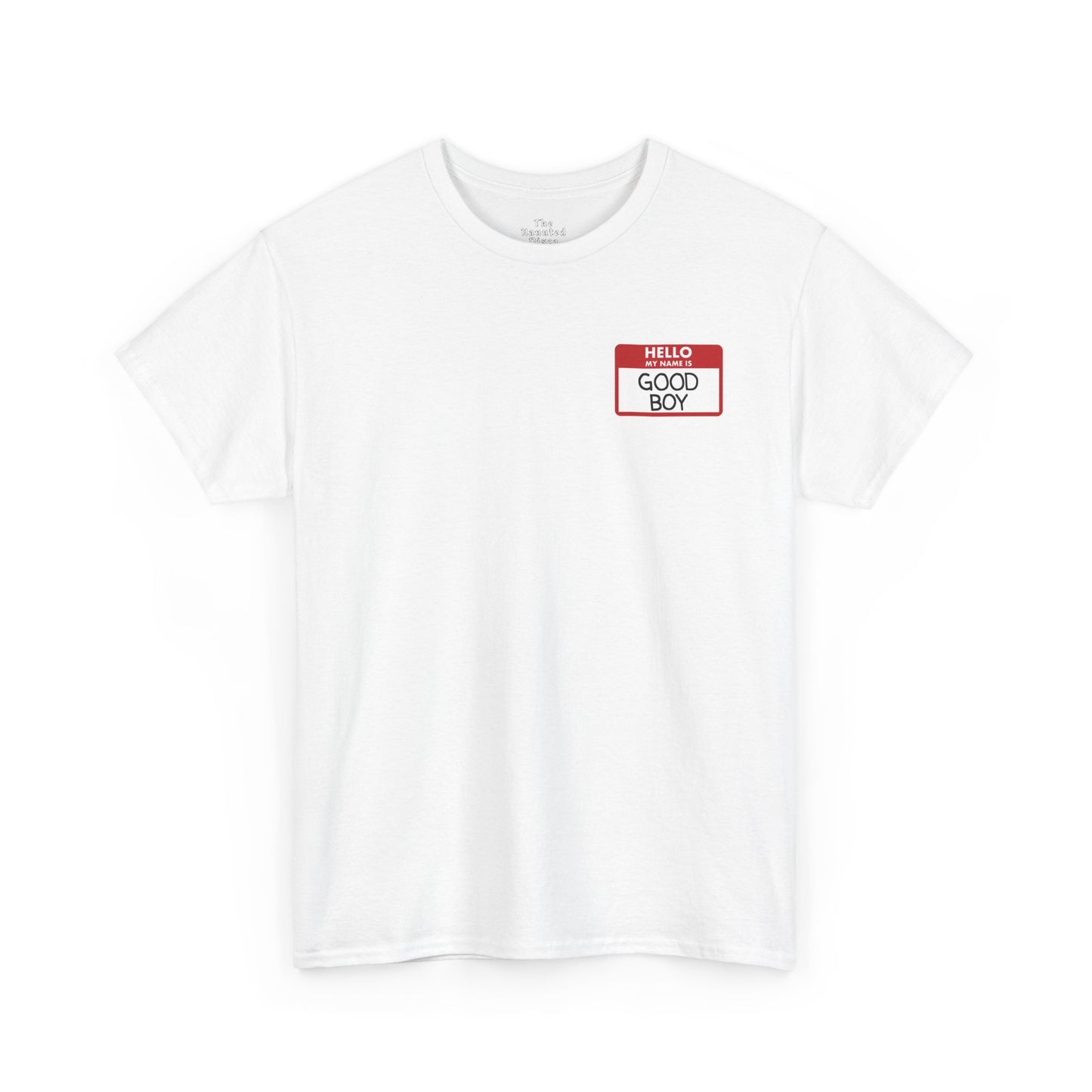 Good Boy T-Shirt – Queer Kink Name Tag Tee