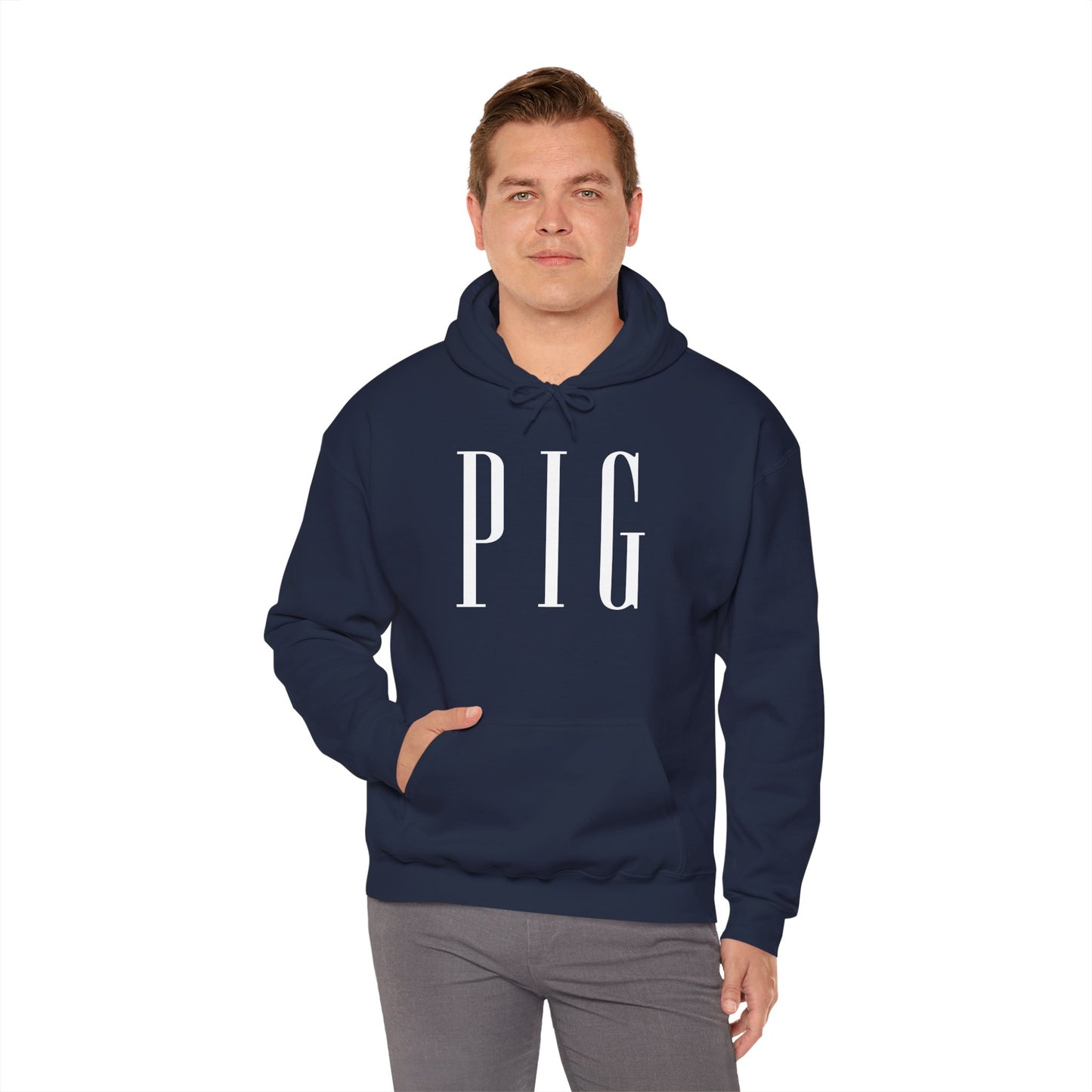 Pig Hoodie — Minimalist Y2K Mall Tribute