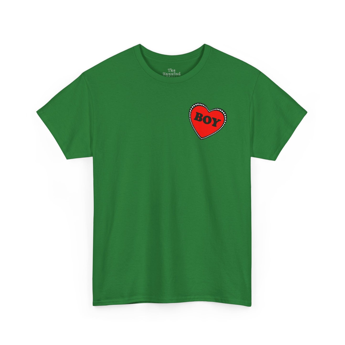 BOY Heart T-Shirt – Cute Queer Brat Tee with Red Heart Print