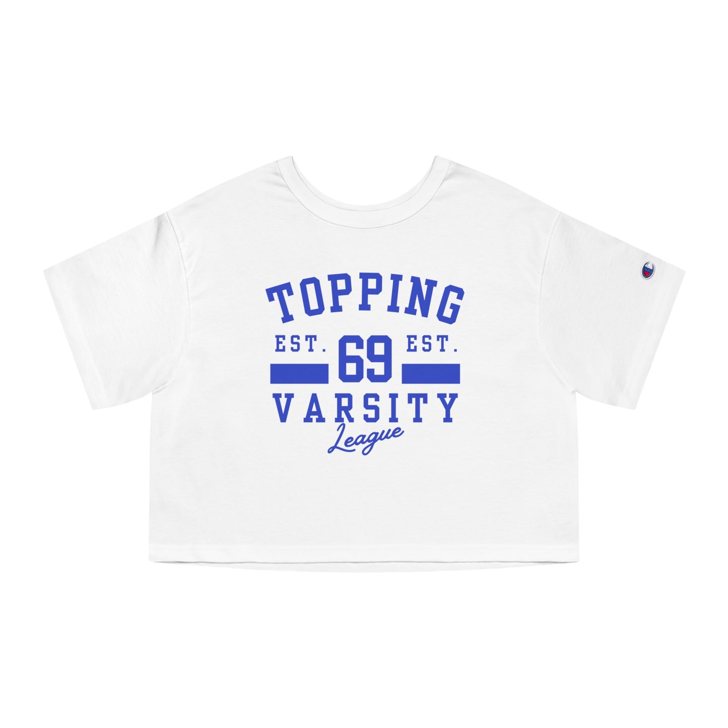 Topping Varsity Crop Top | Gay Jock Top Shirt, Dom Pride Tee, Funny Queer Top Shirt, LGBT Festival Gear, Campy Gay Apparel