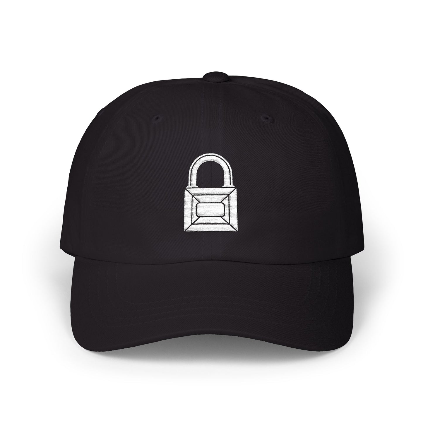 Embroidered Pad Lock Caged Sub Cap