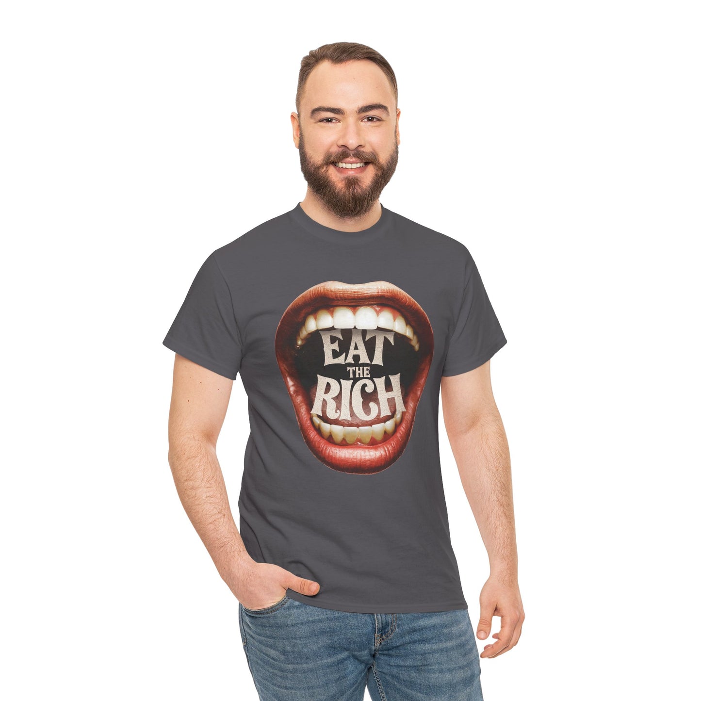 Eat the Rich Tshirt – Punk Political Shirt – Anti Capitalist Tee