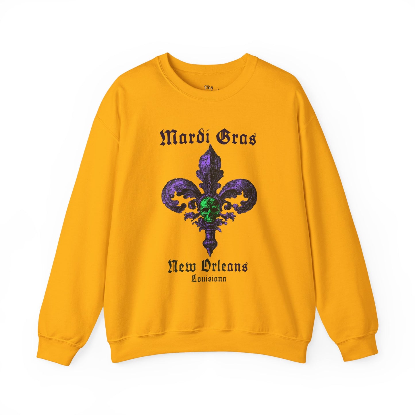 Mardi Gras Fleur De Lis with Skull - Sweatshirt
