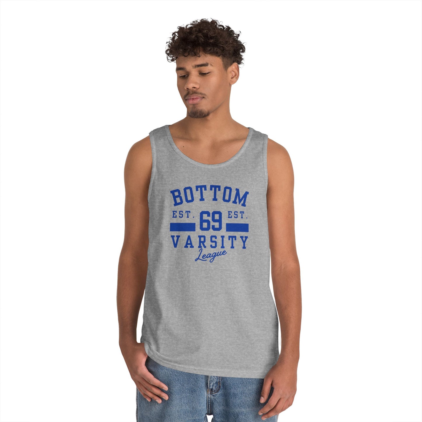 Bottom Varsity League Graphic Tank Top