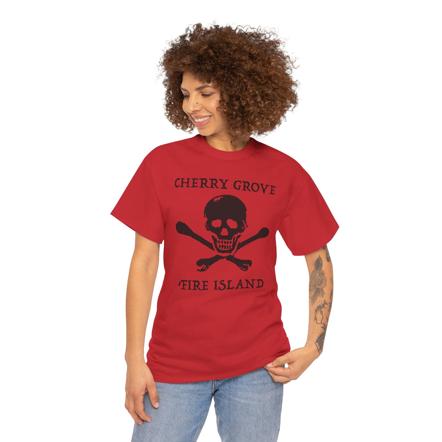 Cherry Grove Fire Island Tshirt – Skull Graphic Gay Pirate Tee