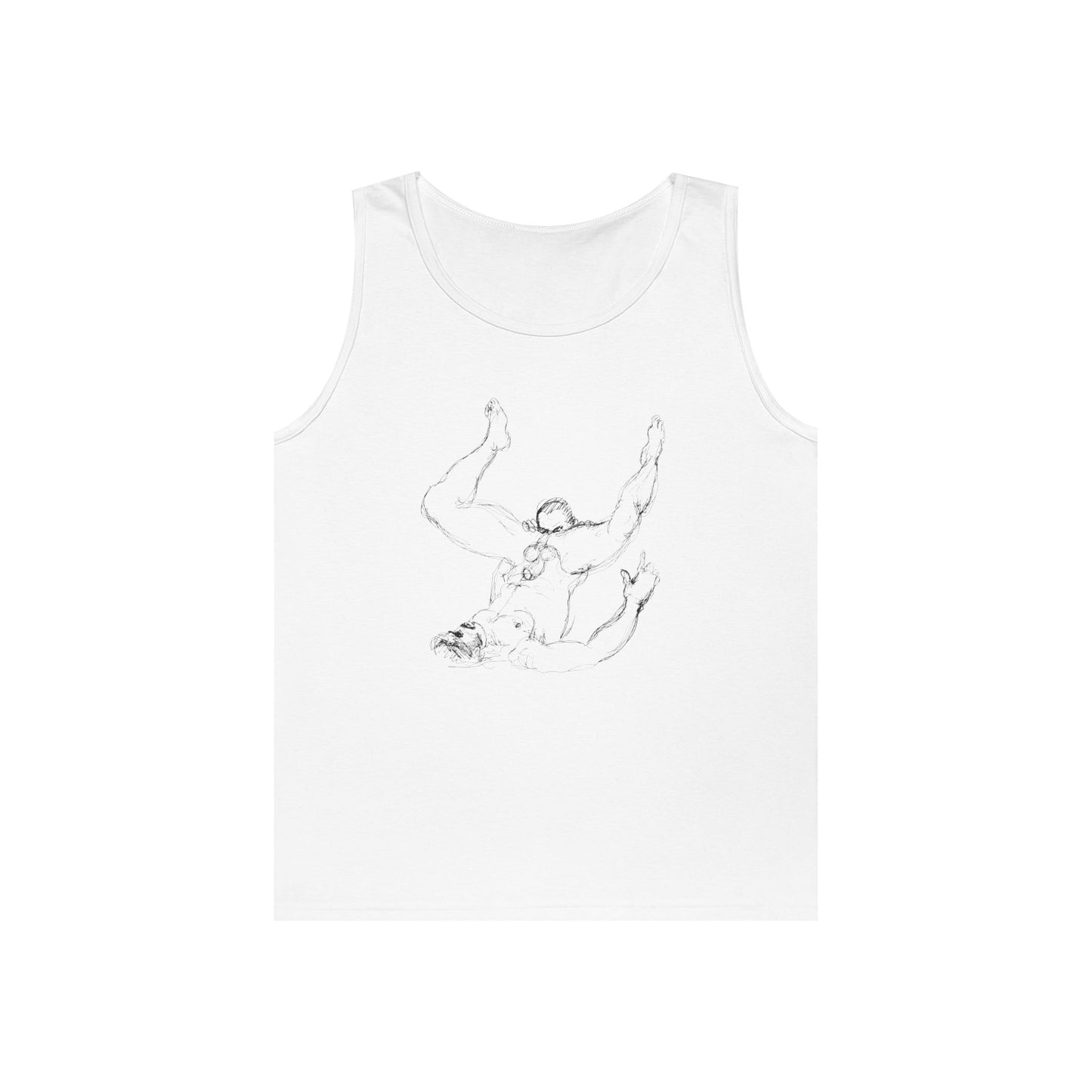 Rimming Tank Top – Gay Erotic Line Art Muscle Tee
