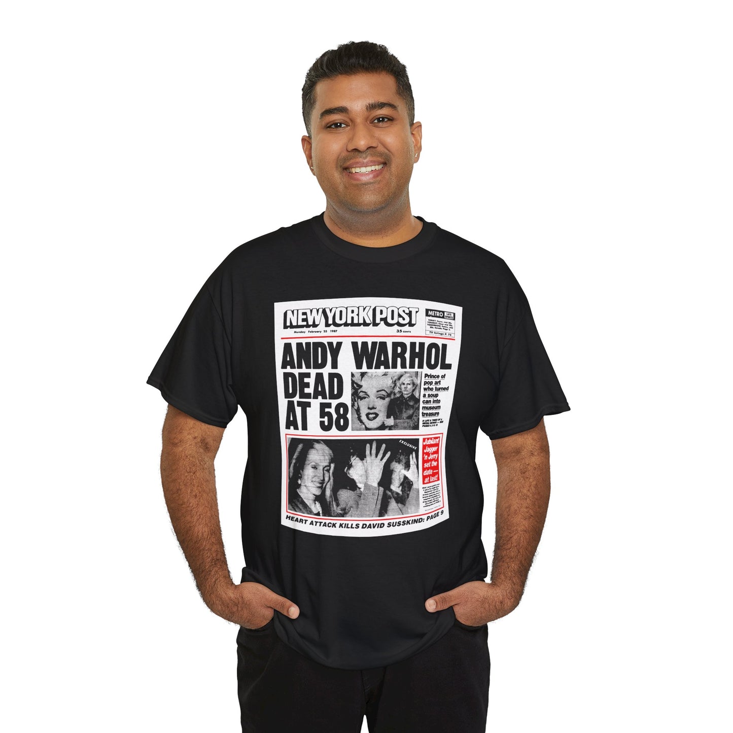 Andy Warhol Dead at 58 - T-Shirt