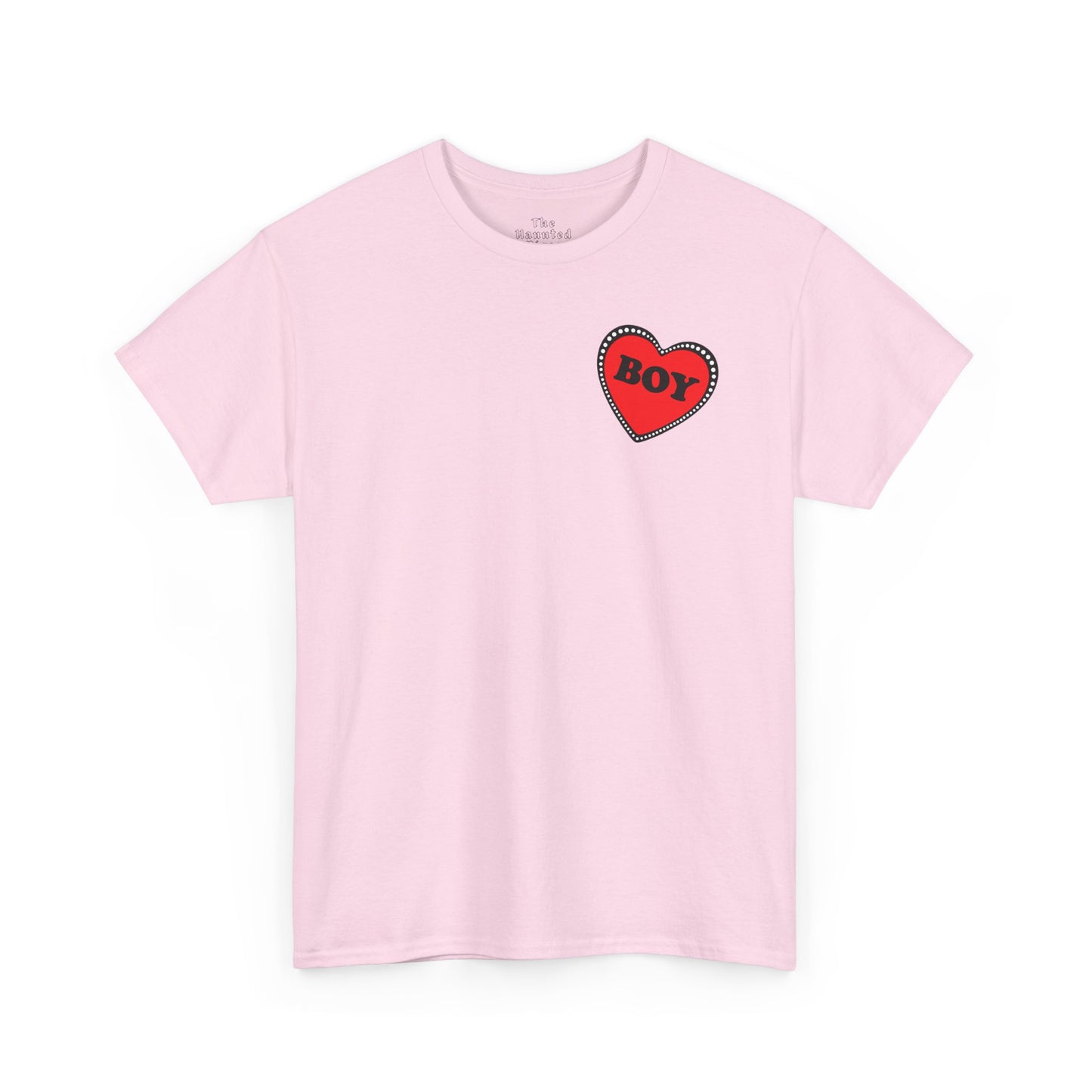 BOY Heart T-Shirt – Cute Queer Brat Tee with Red Heart Print