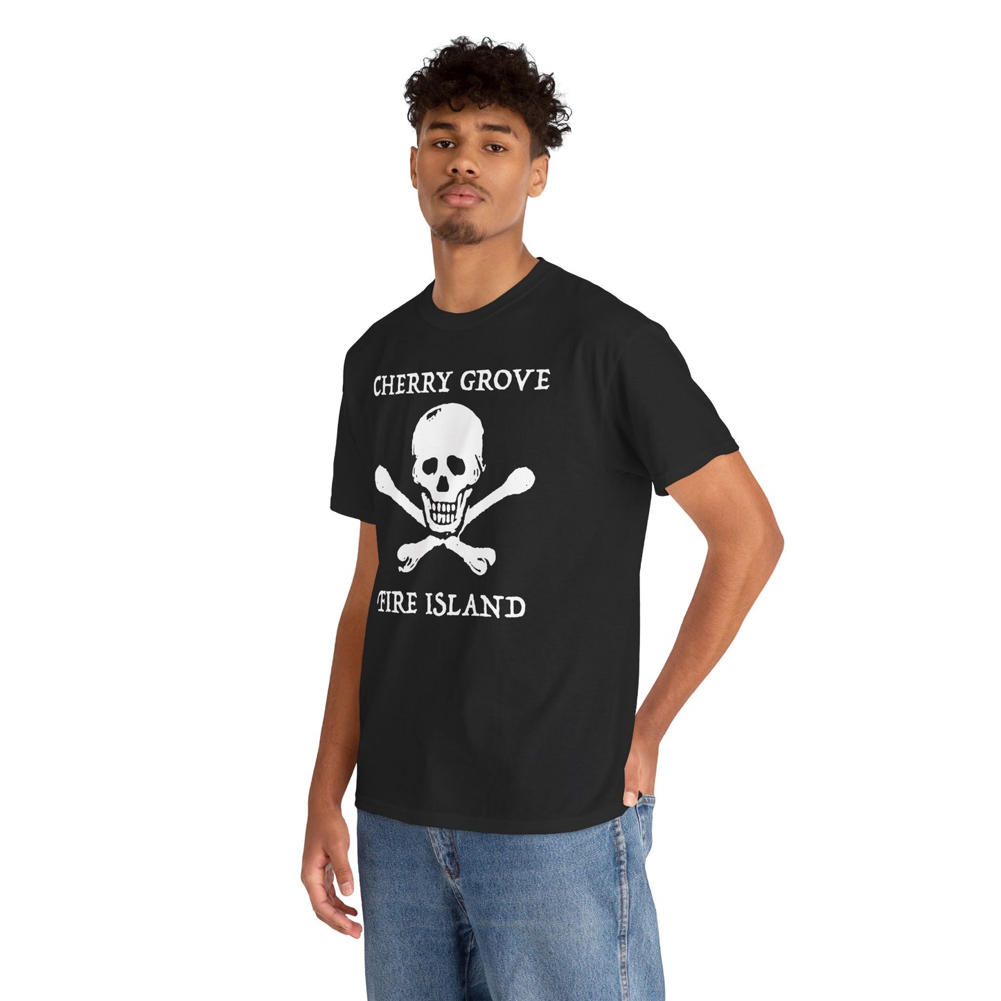 Cherry Grove Fire Island Tshirt – Skull Graphic Gay Pirate Tee