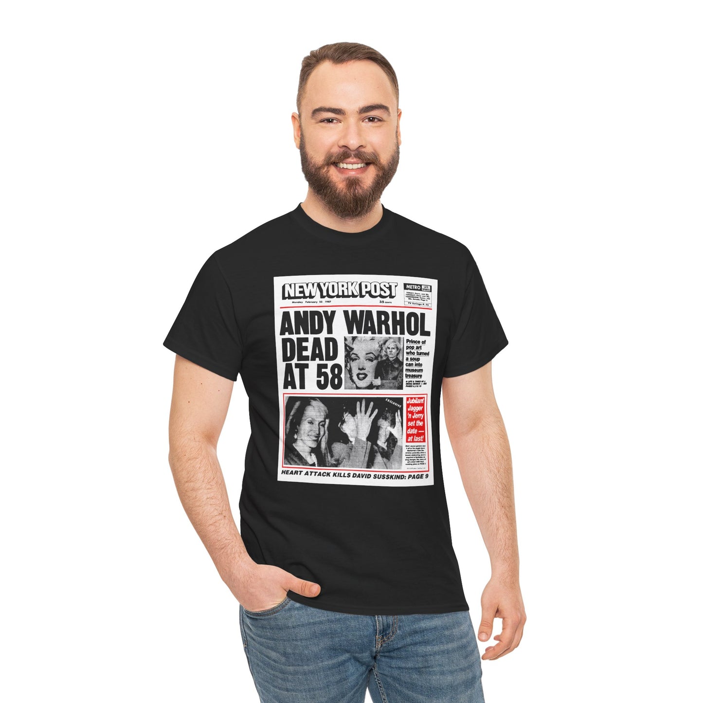 Andy Warhol Dead at 58 - T-Shirt