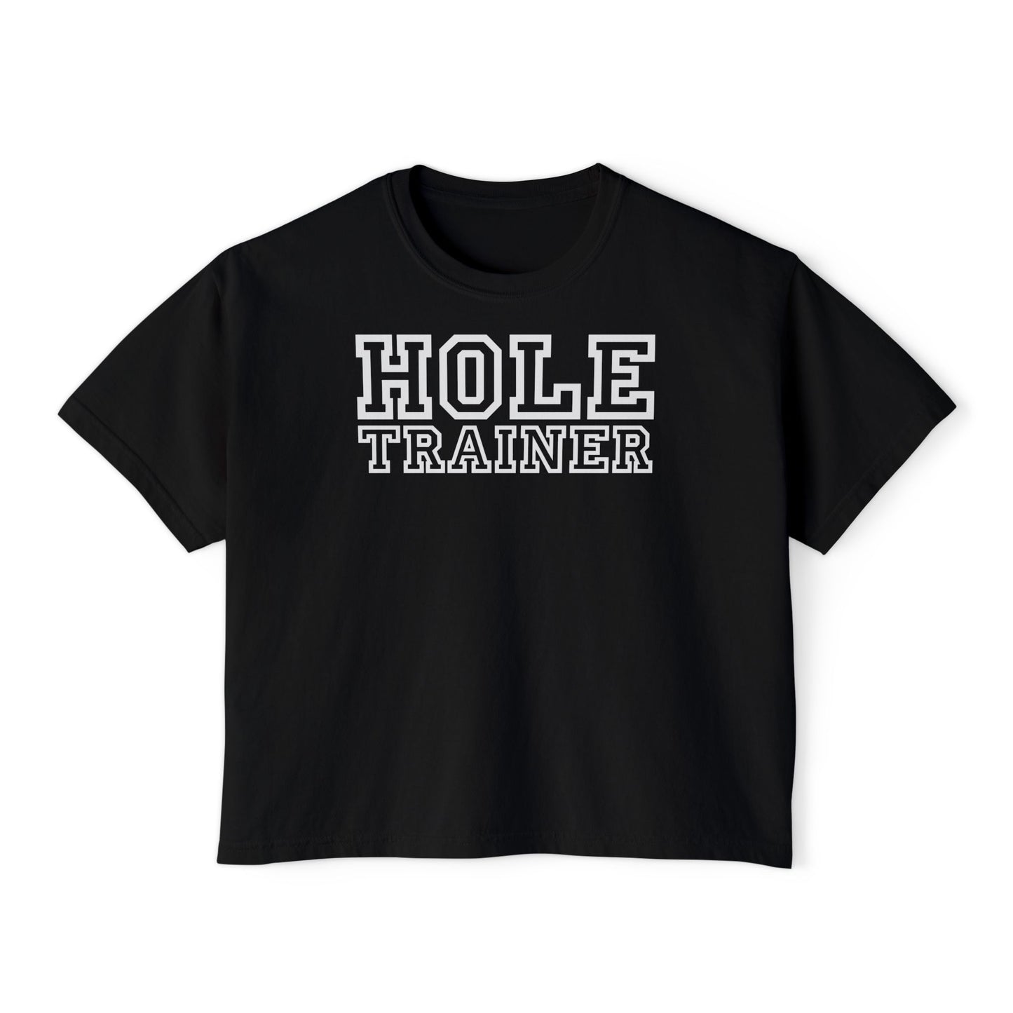 Hole Trainer - Crop Top - Comfort Colors Looser Fit