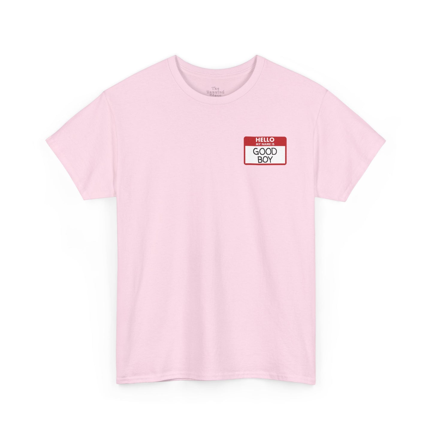 Good Boy T-Shirt – Queer Kink Name Tag Tee