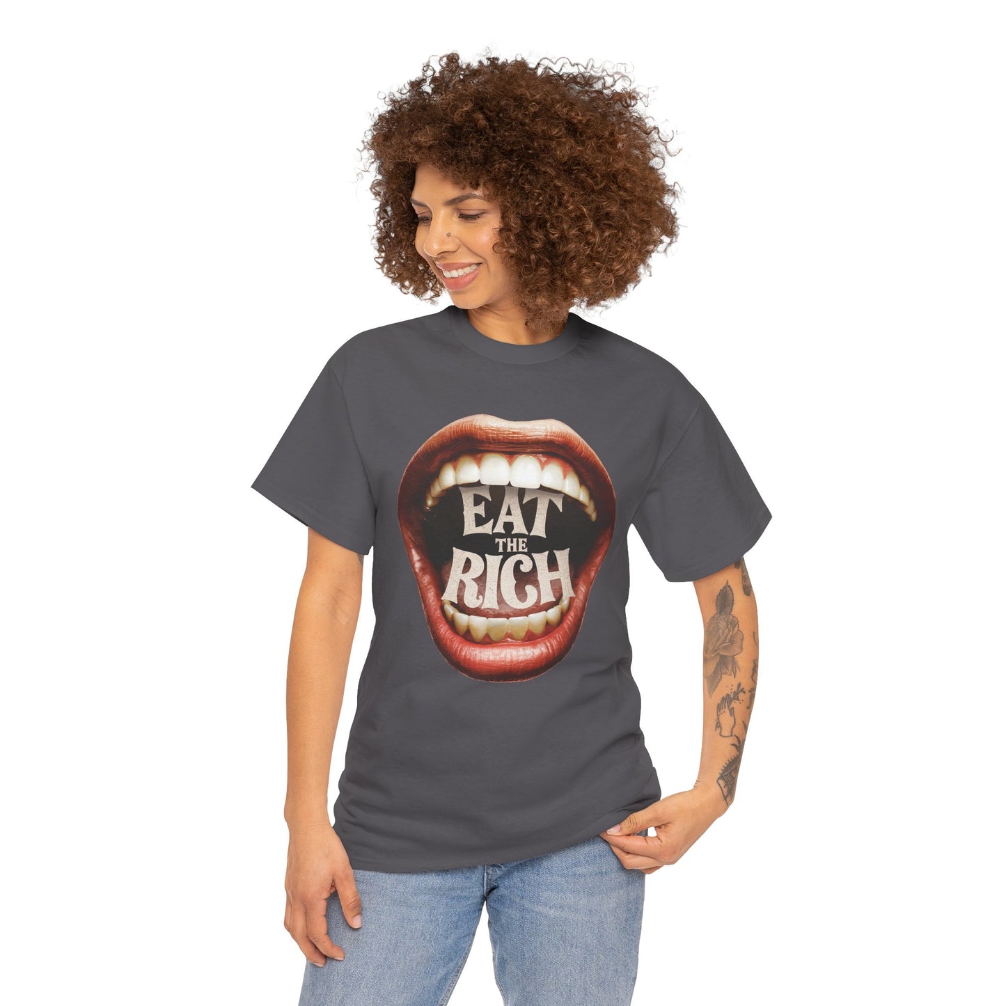 Eat the Rich Tshirt – Punk Political Shirt – Anti Capitalist Tee