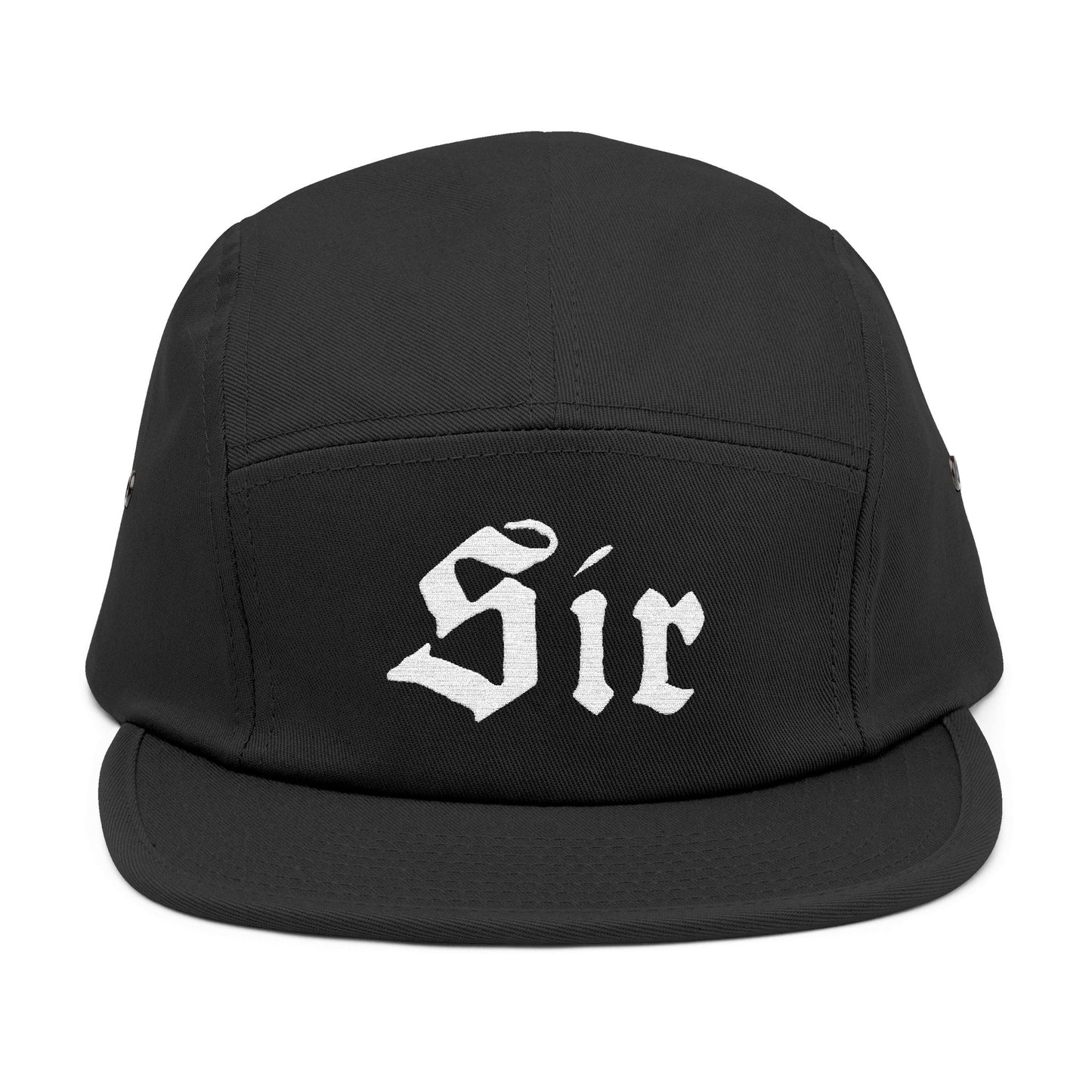 Sir - Embroidered 5 Panel Cap Hat