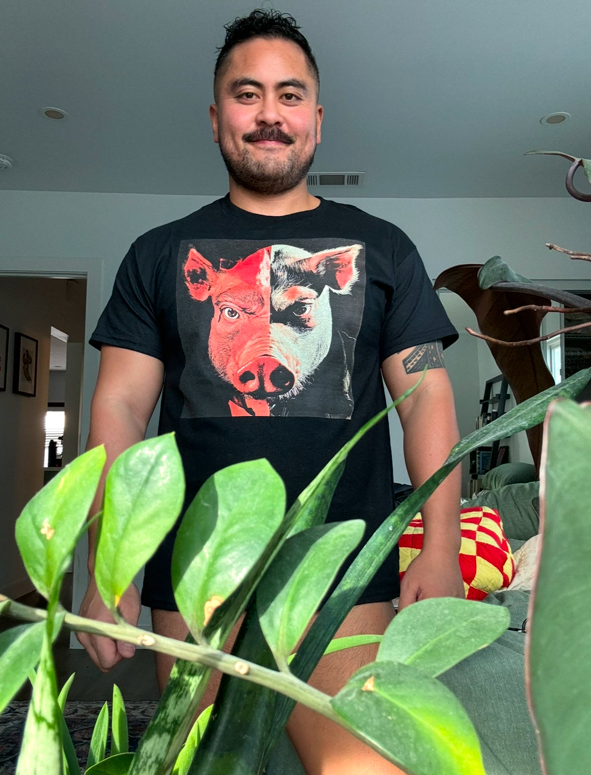 Pig Face Graphic T-Shirt