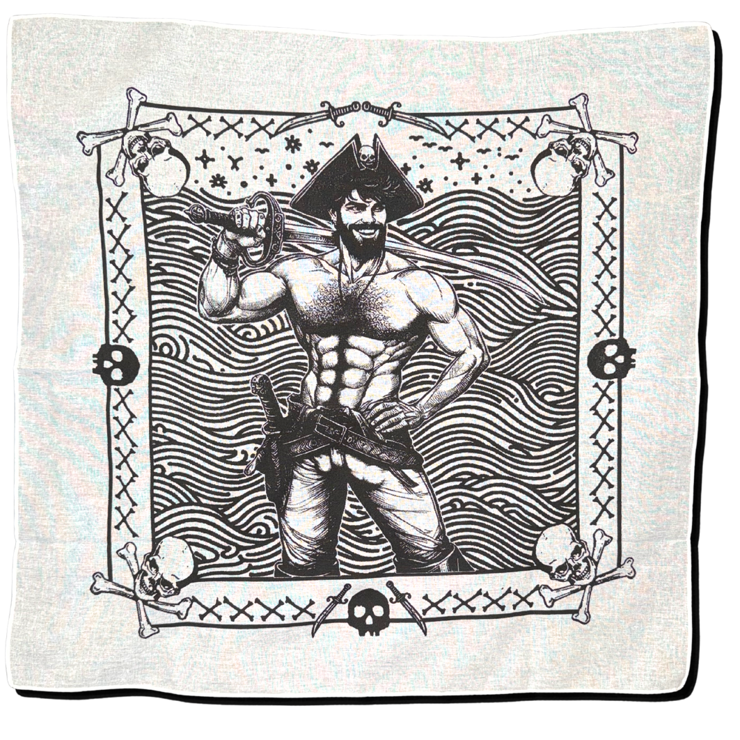 Beefcake Pirate Bandana — The Haunted Disco × Atomic Male