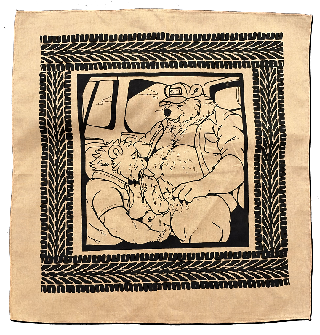 Wide Load — Hand-Silkscreened Cotton Bandana