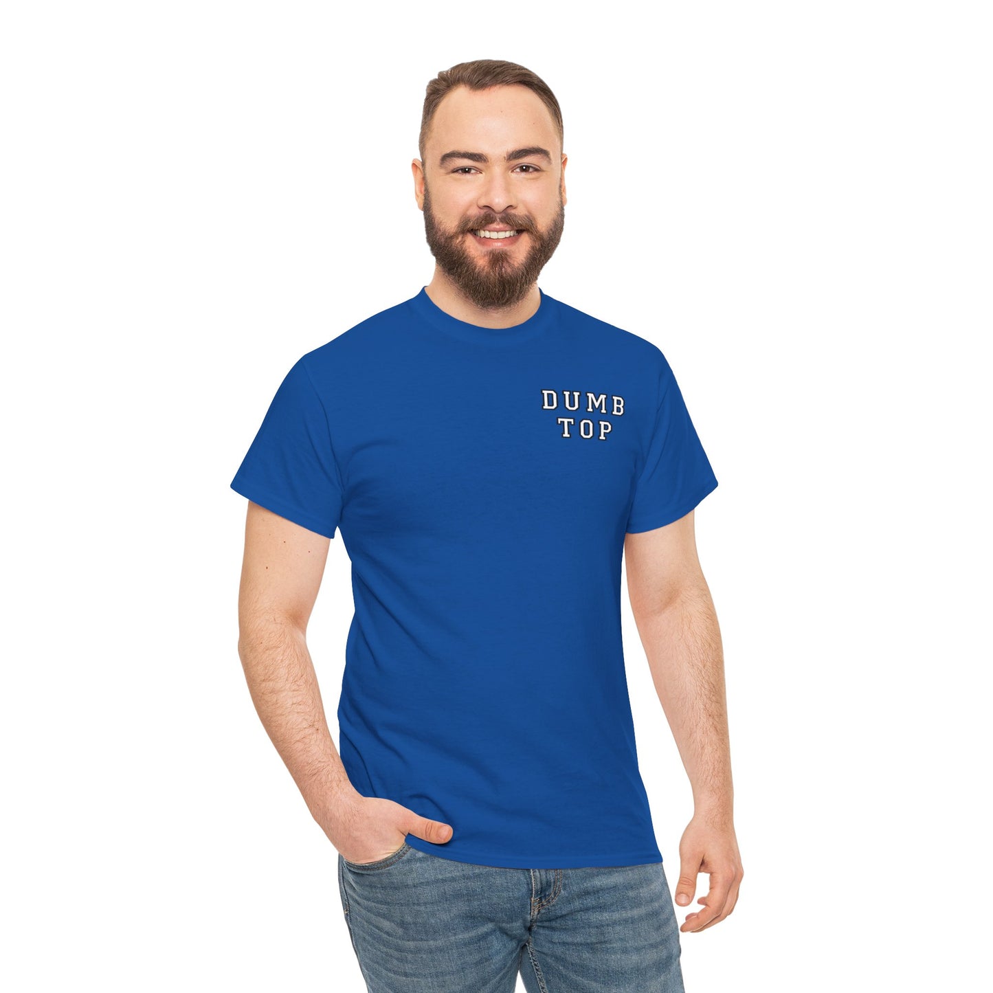 DUMB TOP Slogan Graphic T-Shirt