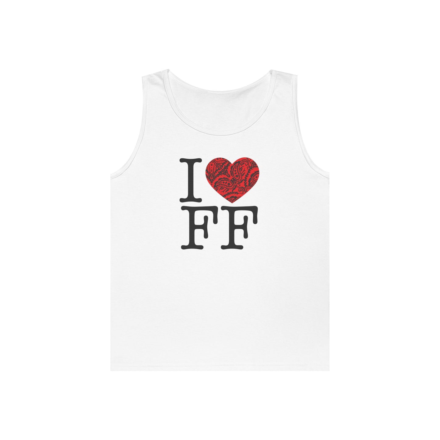 I Love FF Paisley Heart Tank Top