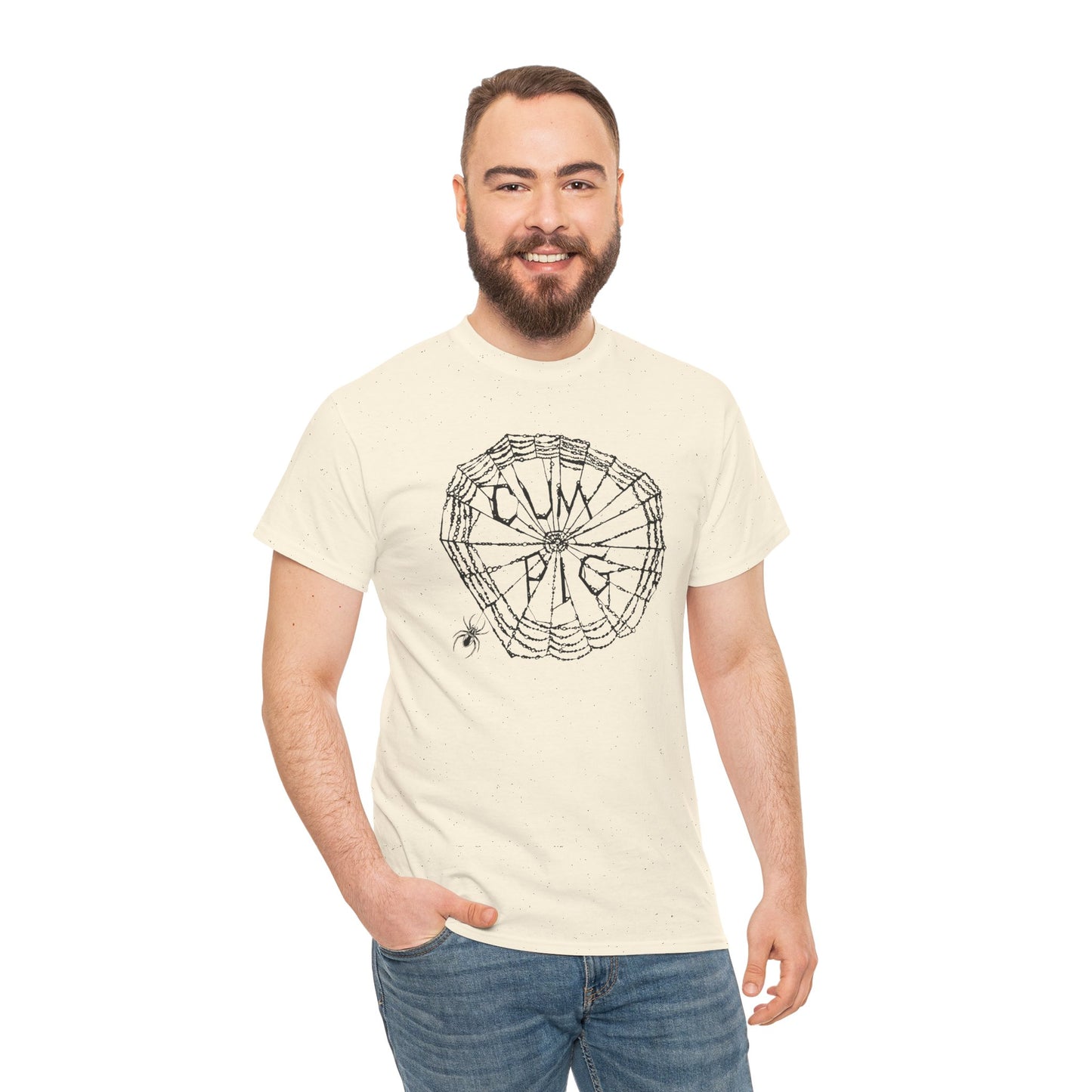 Some Pig Parody Spiderweb Tee — Filthy Wordplay Graphic Shirt