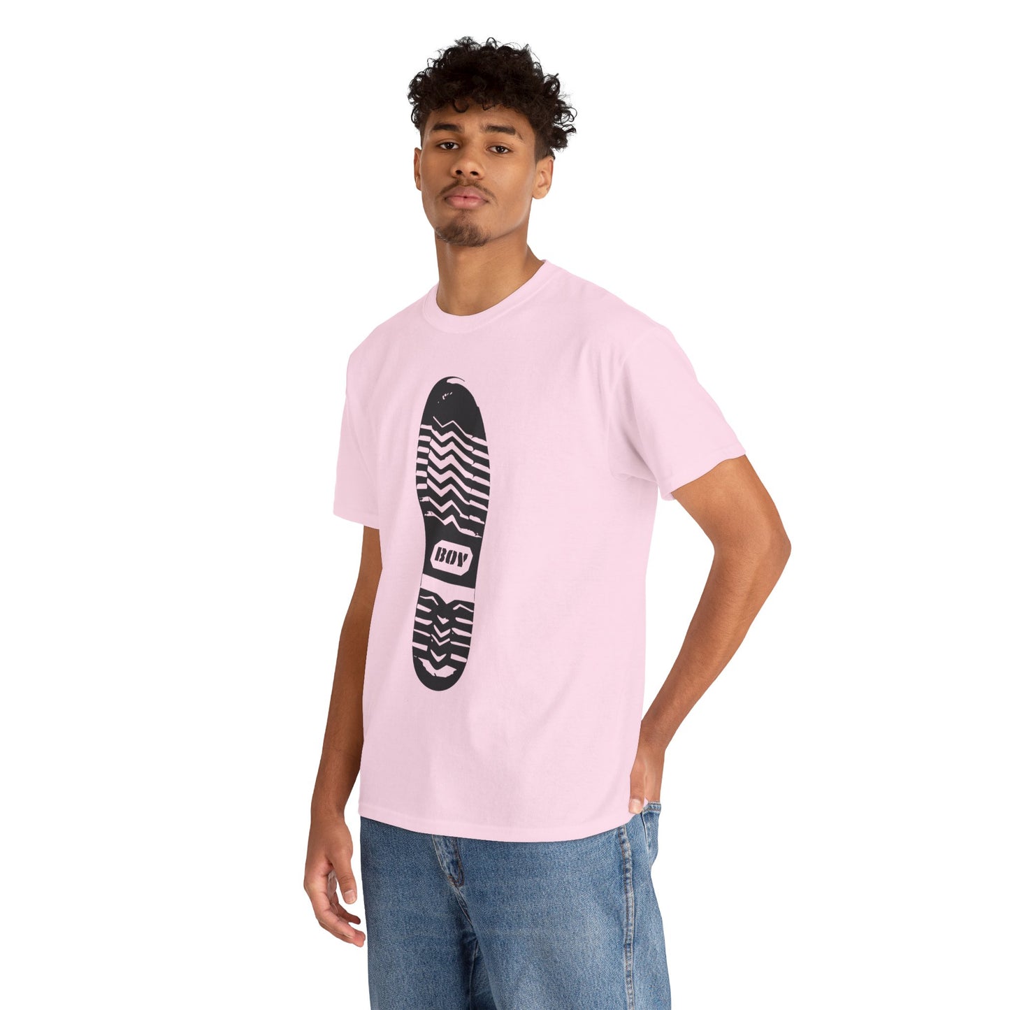 Boy Boot Tread Tshirt | Leather Kink Fetish Sub Tee | BDSM Bondage T-shirt | Gay Fetishwear Shirt | Queer Leather Streetwear