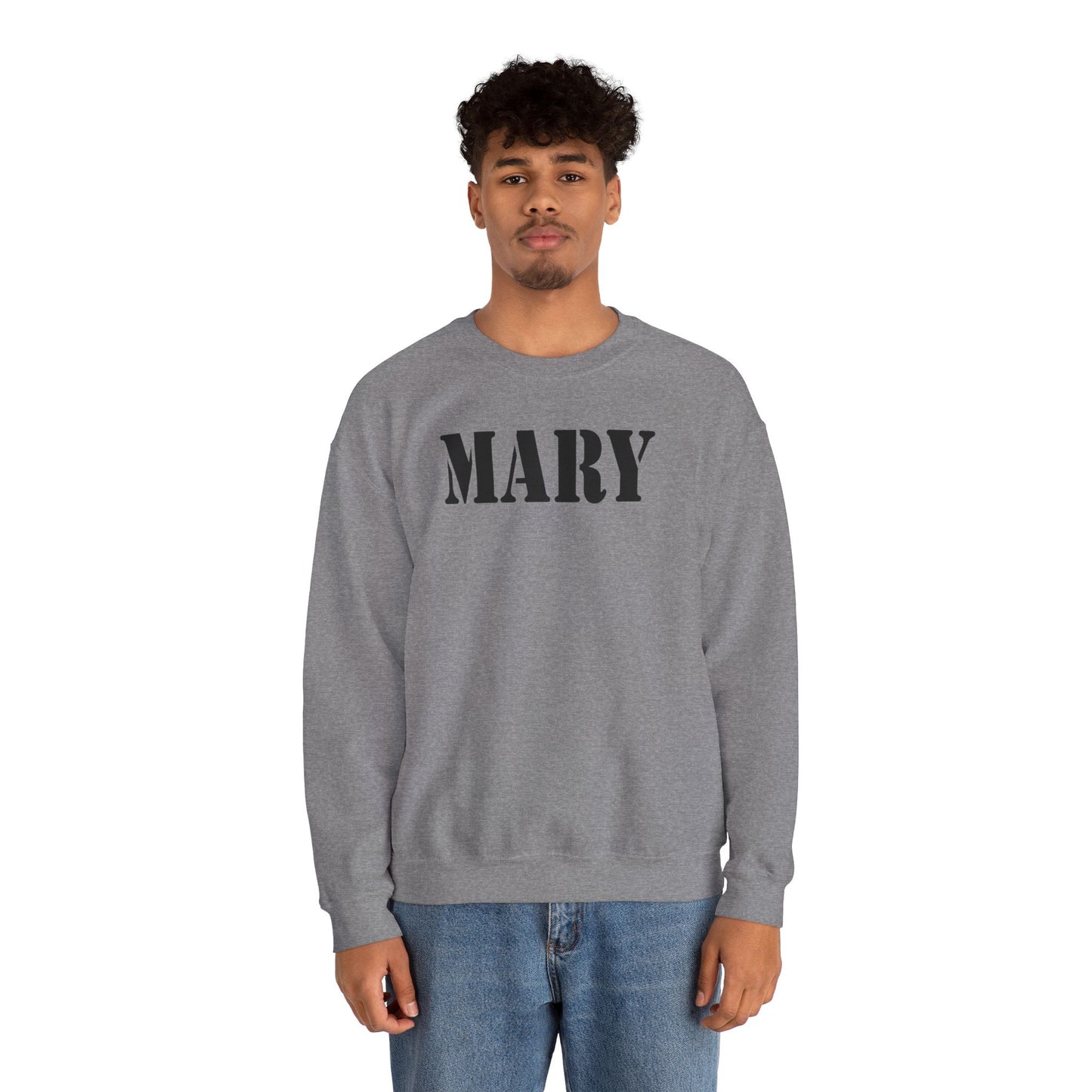 MARY Military Text Sweatshirt