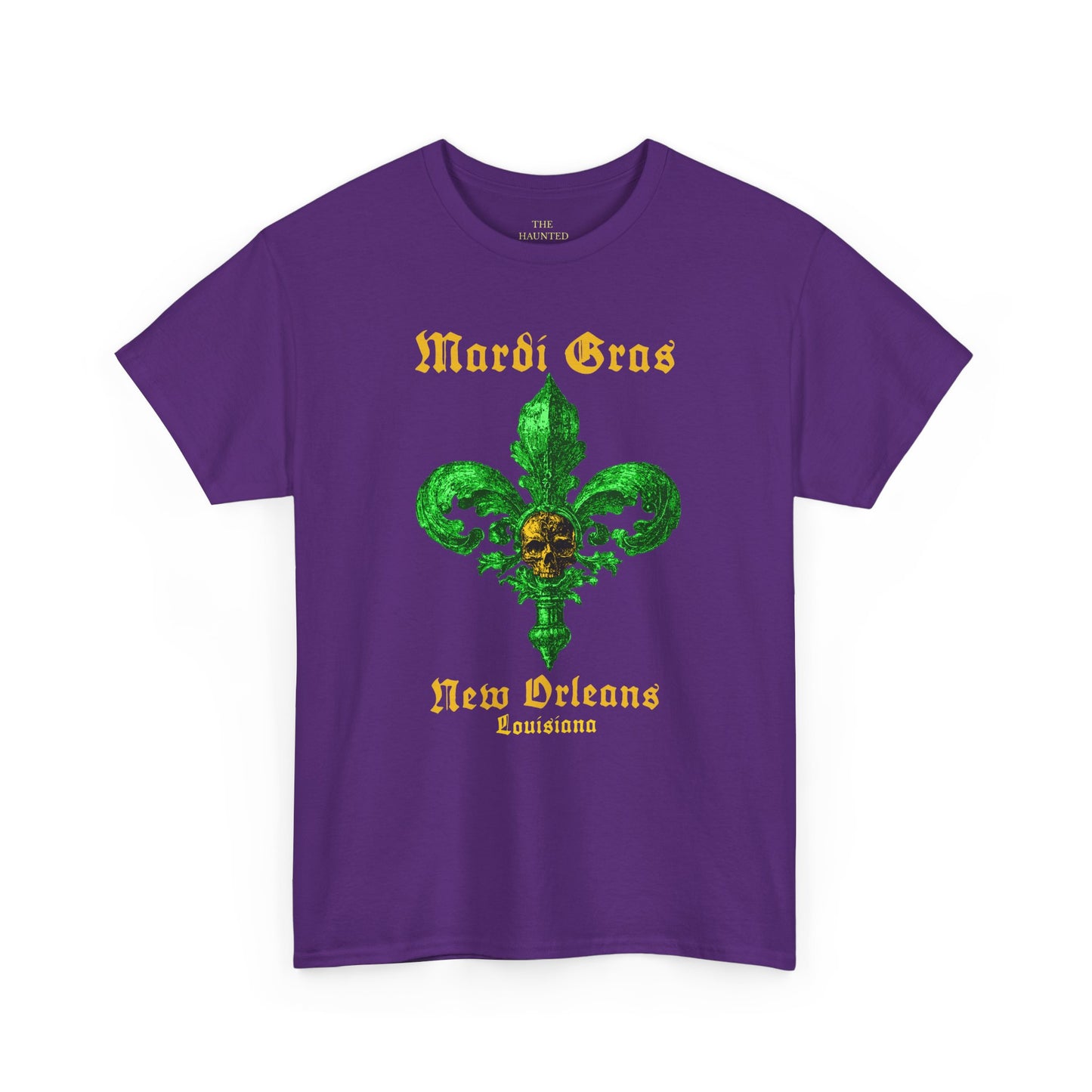 Mardi Gras Fleur-de-Lis Skull T-Shirt | New Orleans Graphic Tee