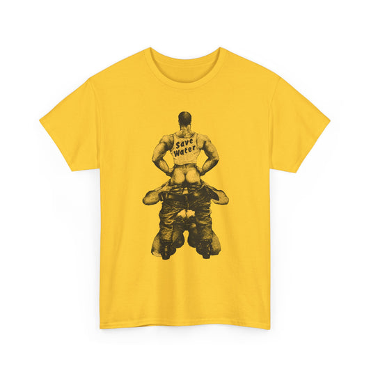 Save Water Gay Tshirt Funny Queer Camp Shirt Sexy Innuendo T-shirt Pride Tee LGBTQ Mature NSFW Graphic Top