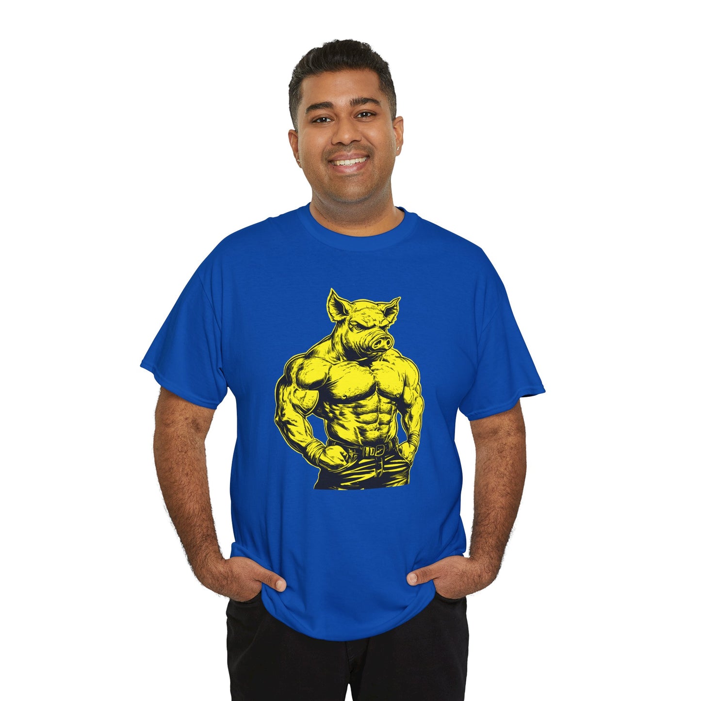 Pig Muscle Daddy Graphic T-Shirt
