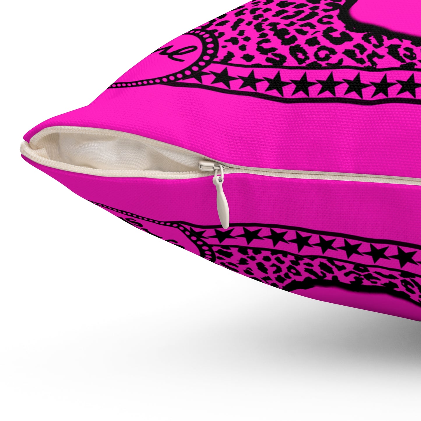 Divine Shoot Your Shot Pink Leopard Print - Pillow