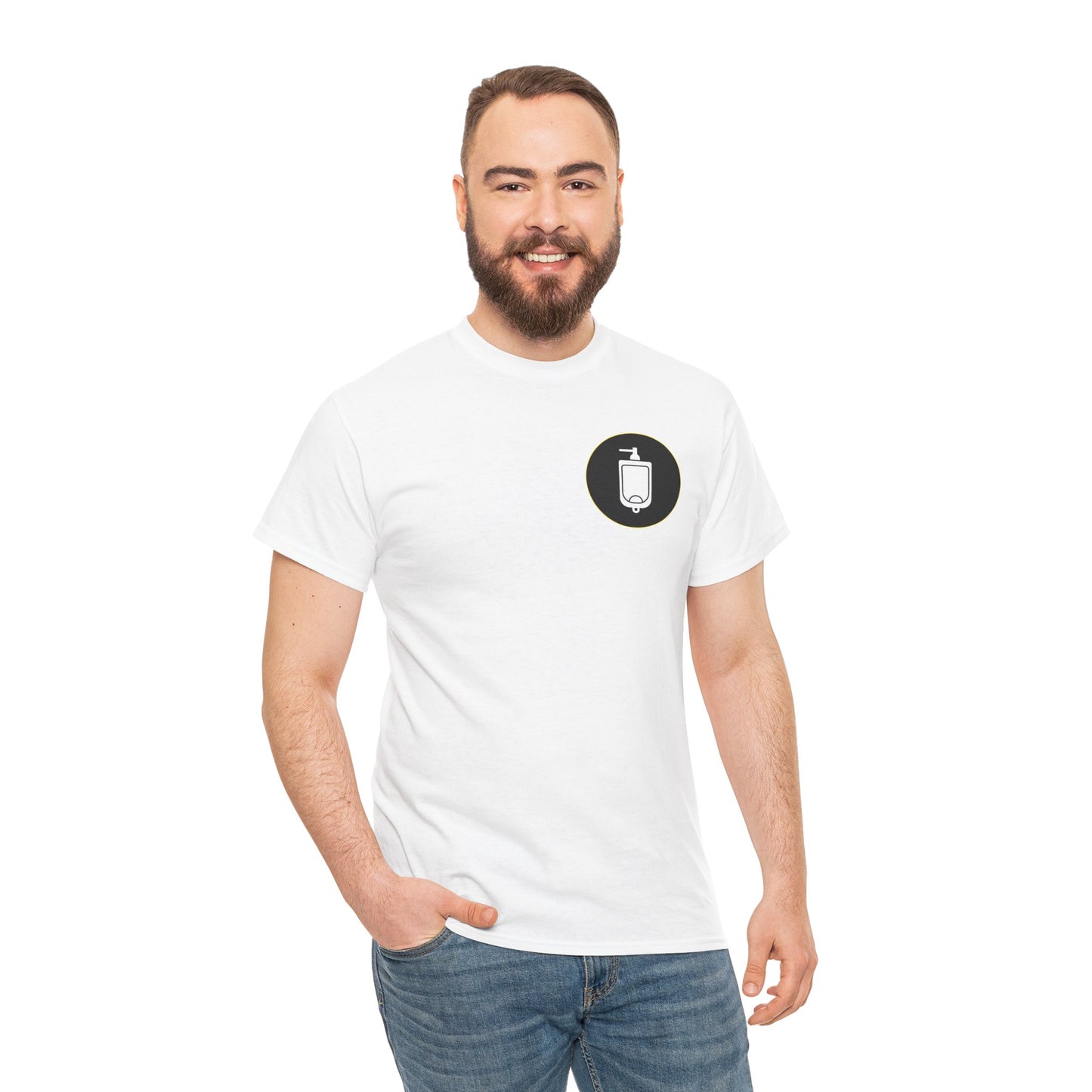 Urinal Icon Pocket Print Graphic Tee