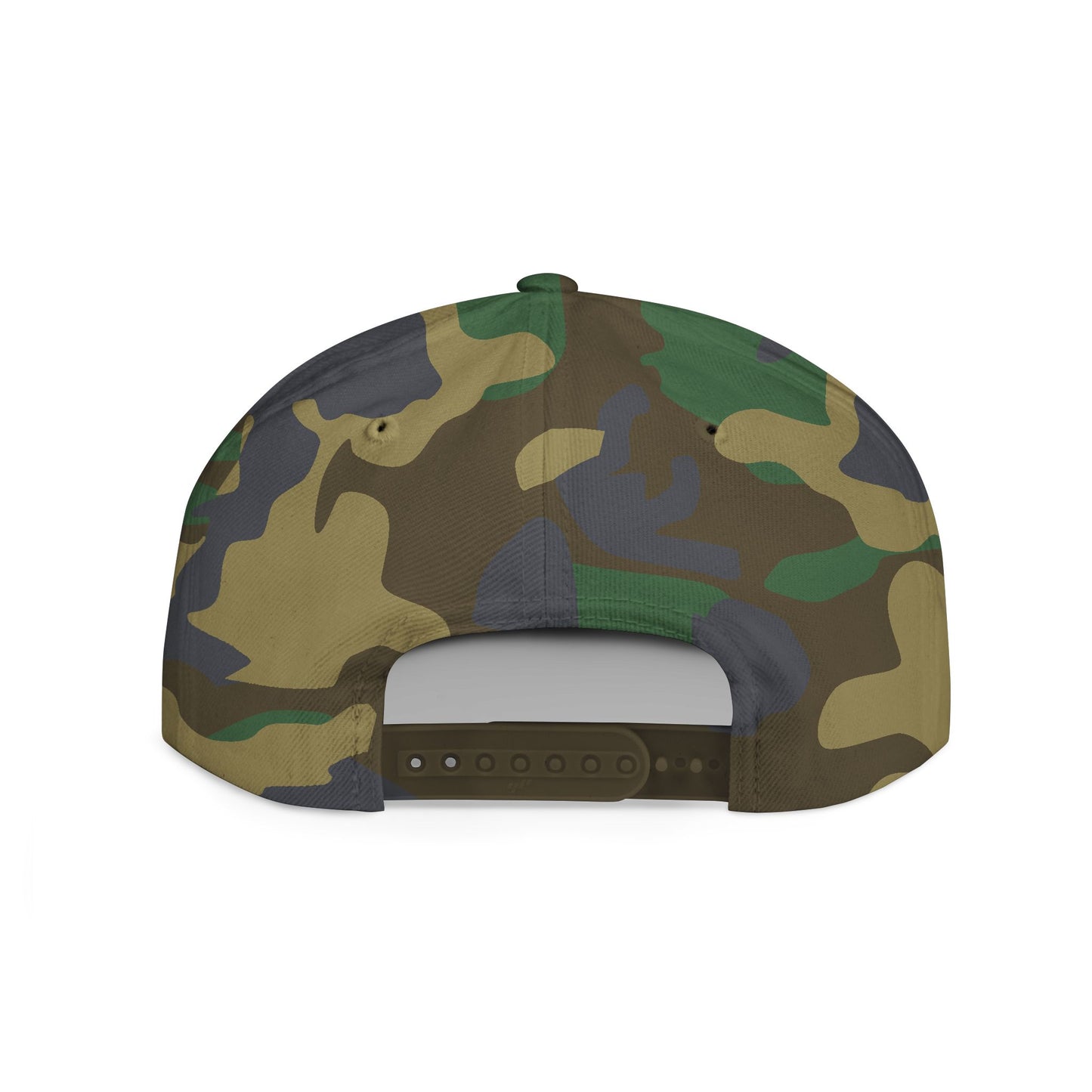 Camouflage Snapback Hat — PIG Yellow Embroidered Snapback Hat