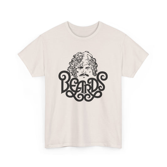 Beards Tshirt – Retro Gay Bear Tee with Vintage Script