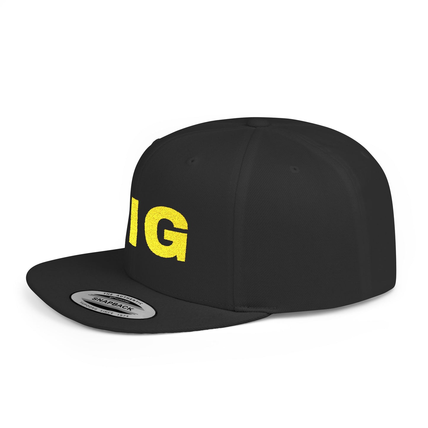 Camouflage Snapback Hat — PIG Yellow Embroidered Snapback Hat