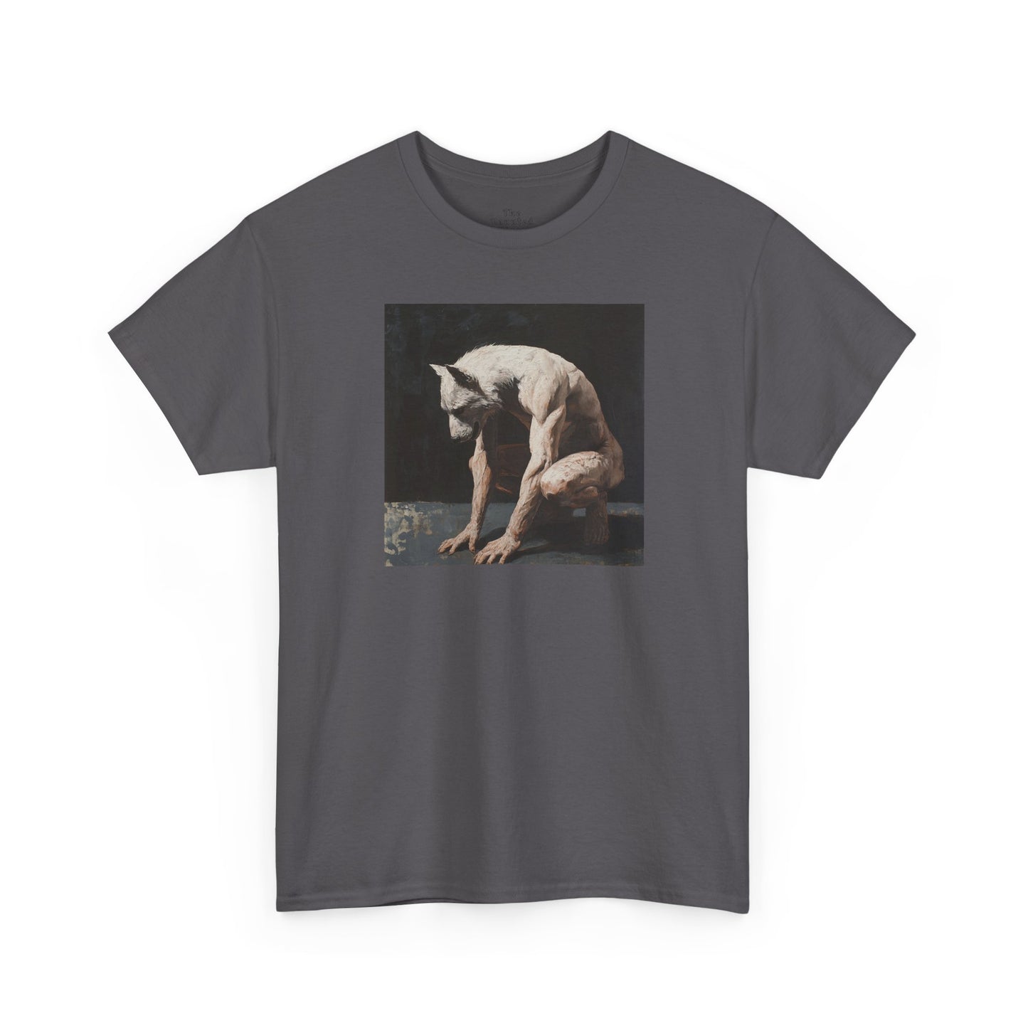 Anthro White Werewolf Art Tee