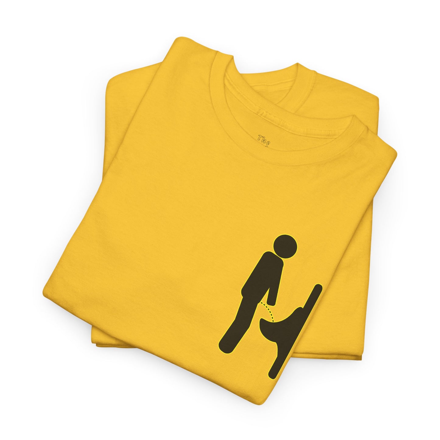 Minimal Urinal Icon Graphic T-Shirt