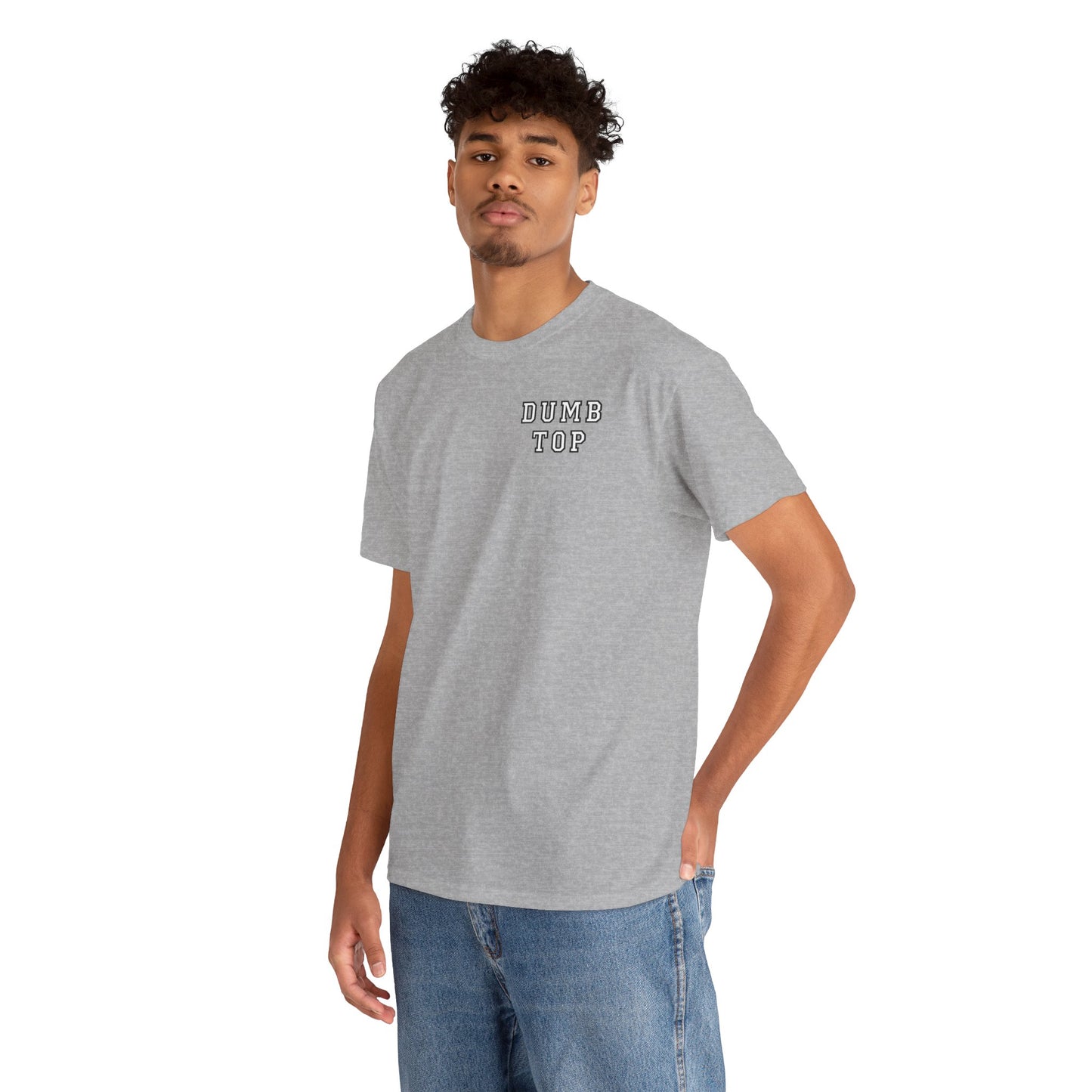 DUMB TOP Slogan Graphic T-Shirt