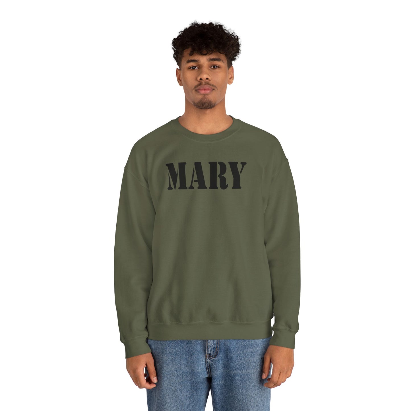 MARY Military Text Sweatshirt