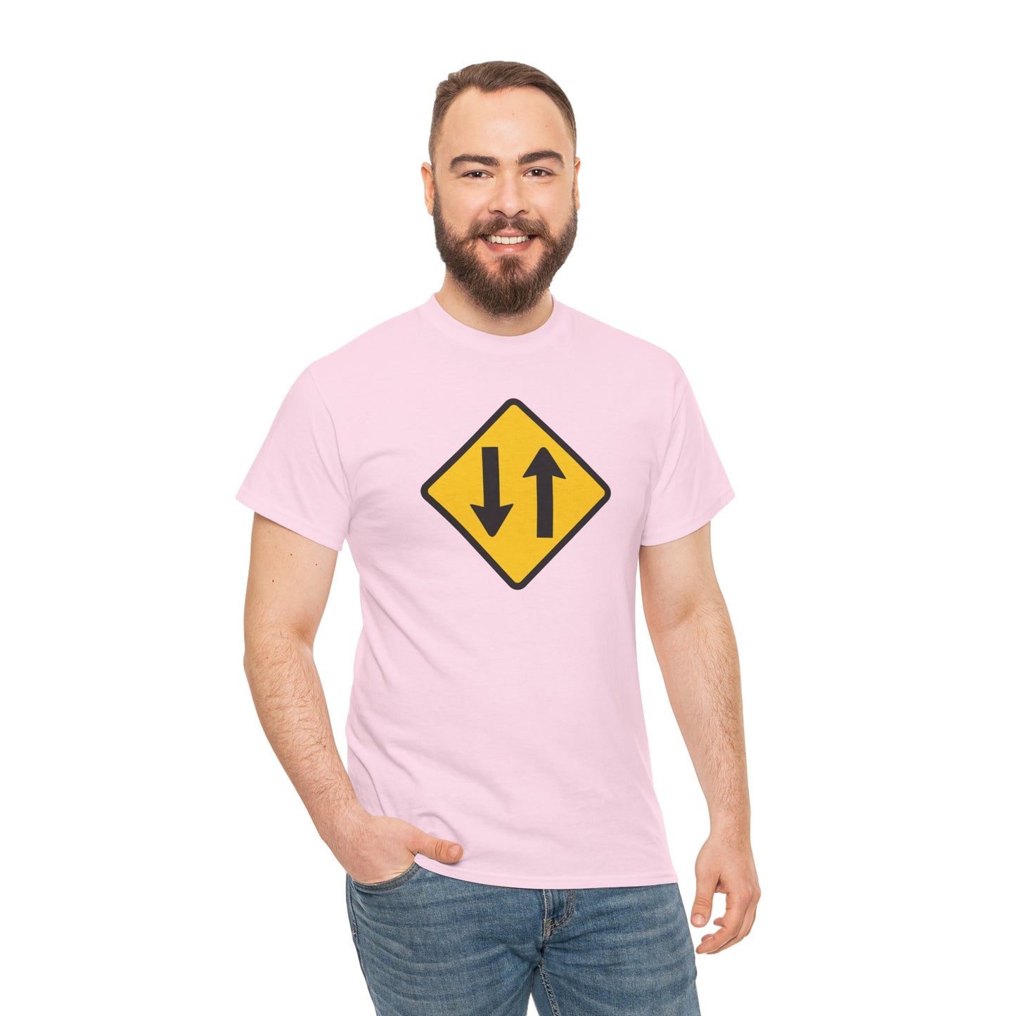 Two Way Traffic Vers Code Tshirt – Queer Innuendo Pride Tee