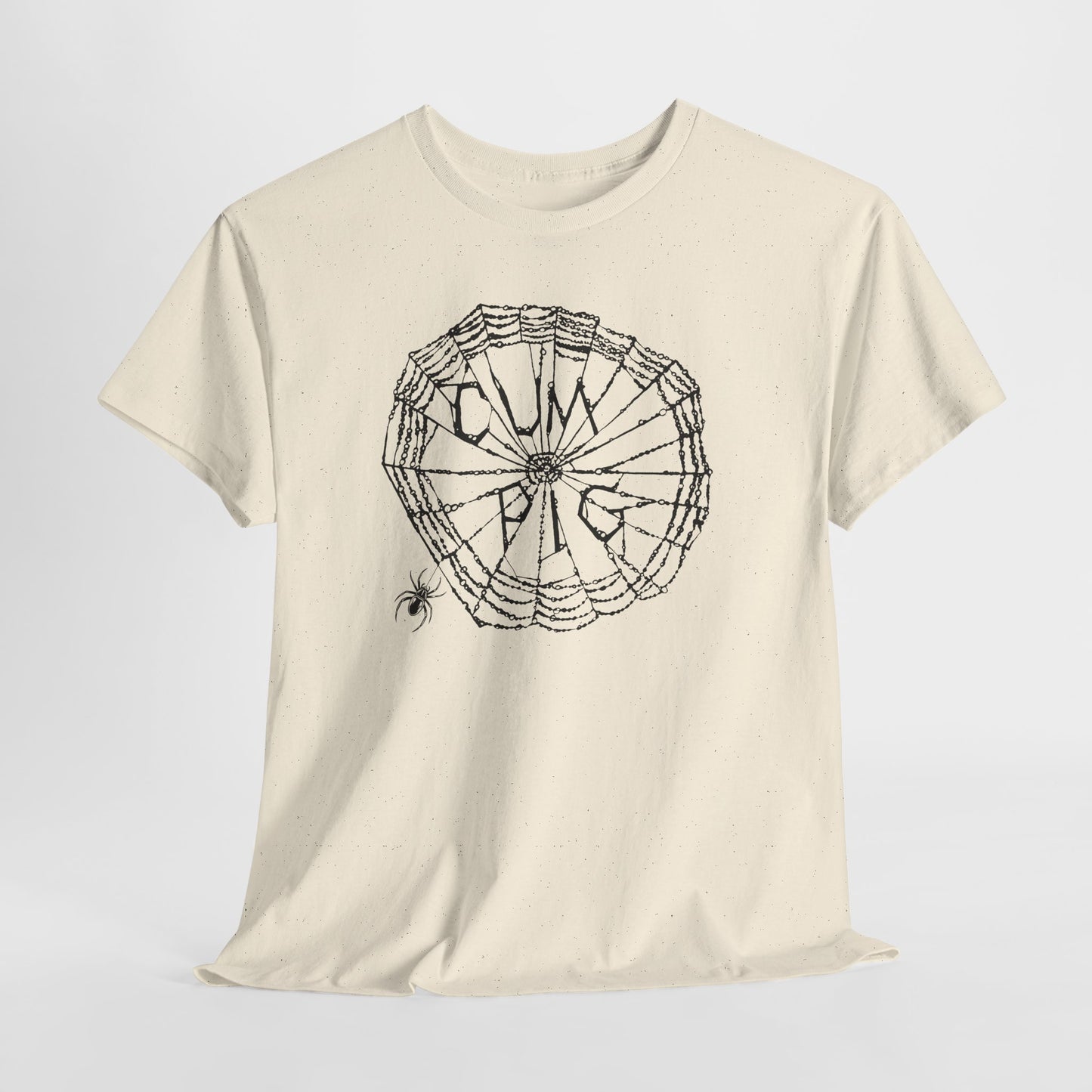 Cum Pig Parody Spiderweb Tee