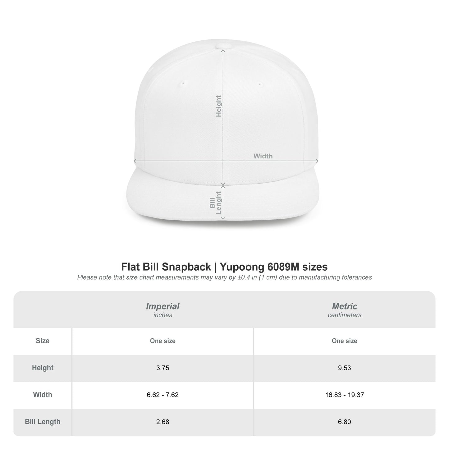 Putita - Old English - Flat Bill Snapback - Black Stitching