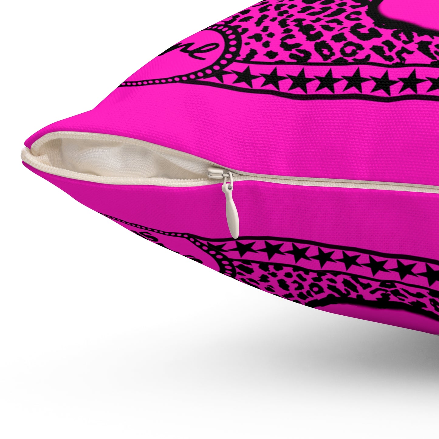 Divine Shoot Your Shot Pink Leopard Print - Pillow